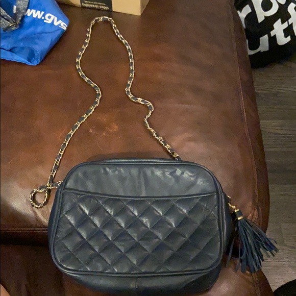 SAKS FIFTH AVENUE LEATHER CROSSBODY BAG - Picture 1 of 6